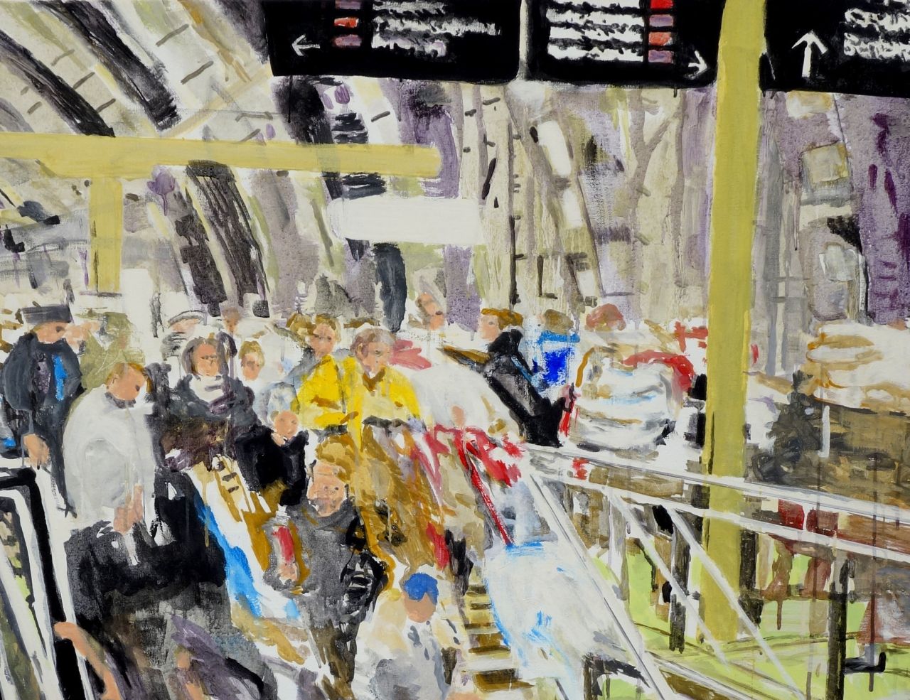 Ausschnitt aus dem Bild "Zug 6 fährt in 1 Minute" von Martin Kaltner